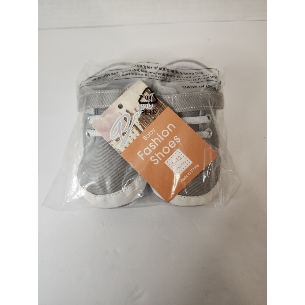 Baby fashion shoes size 6-12 months, color Gray